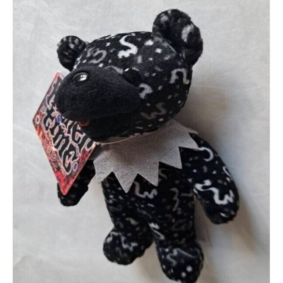 Father Time Bear Grateful Dead Beanie Collectible Plush Doll Black Music Tour - Picture 2 of 4